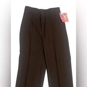 NWT -1981 Levis Womenswear Brown Dress Slack Polyester Pants Size 14 Made in USA
